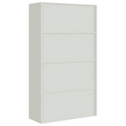 Berkfield File Cabinet Light Grey 105X40X180 Cm Steel - thumbnail 6