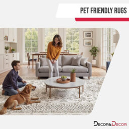 Decoranddecor Rug, Washable Rugs, Bedroom Kitchen Rugs, 80X150Cm, Non-Slip, Pet Friendly, Low Pile, Geometric Rug - Vassia - thumbnail 2