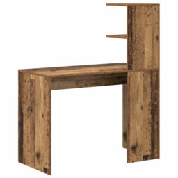 Berkfield Old Wood Writing Desk Old Wood Wood Medium Minimalistic - thumbnail 6