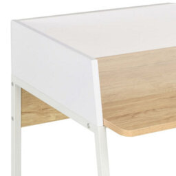 Berkfield Desk White And Oak 90X60X88 Cm - thumbnail 5