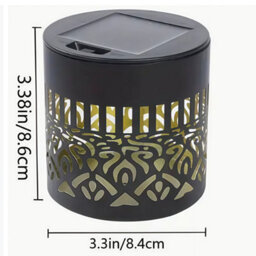 Solar-Powered Garden Decorative Landscape Wall Lamps 2Pcs-Peony - thumbnail 3