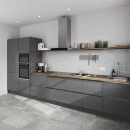 GoodHome Garcinia Gloss Anthracite Tall Wine Rack Fascia, (H)715mm(W)147mm - thumbnail 7
