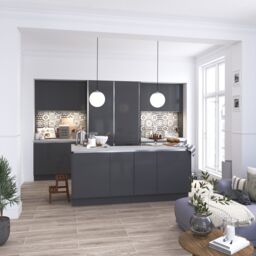 GoodHome Garcinia Gloss Anthracite Tall Wine Rack Fascia, (H)715mm(W)147mm - thumbnail 5