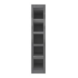 GoodHome Garcinia Gloss Anthracite Tall Wine Rack Fascia, (H)715mm(W)147mm - thumbnail 3