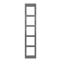 GoodHome Garcinia Gloss Anthracite Tall Wine Rack Fascia, (H)715mm(W)147mm