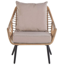 Beliani Outdoor Cushion Cover Set Laureto Beige - thumbnail 6