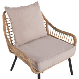 Beliani Outdoor Cushion Cover Set Laureto Beige - thumbnail 8