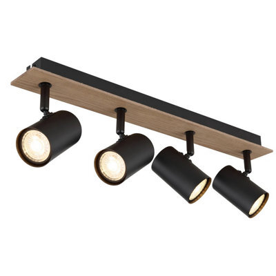 Luminosa Lighting Luminosa Linca Ceiling Spotlight Bar Matt Black 4X Gu10 - image 1