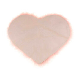 Living And Home Pink  Heart Shape Super Soft Shaggy Floor Area Rug Kids Room Decor Seat Pad 40 X 50 Cm - thumbnail 4