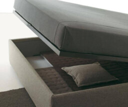 Arte White Matt Ottoman Bed 160Cm - Upholstered Led Headboard & Effortless Lift-Up Storage - thumbnail 2