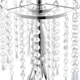 Thehotsale Wedding Table Centerpiece Metal And Crystal Vase In Silver - thumbnail 5