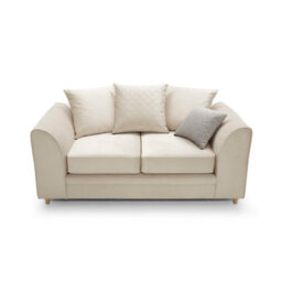 Abakus Direct Chicago Velvet 2 Seater Sofa In Cream - thumbnail 5