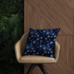 Warren Reed Designer Dreamy And Magical Snowflake Outdoor Cushion 45Cm X 45Cm - thumbnail 2