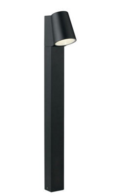 Luminosa Lighting Luminosa Sintesi Outdoor Integrated Led Aluminum Bollard, Black, Ip44, 4000K