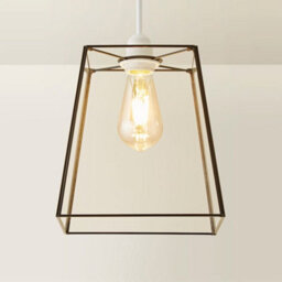 Valuelights Susie Glass Lantern Black Case Easy Fit Lamp Shade (D)18Cm - thumbnail 3