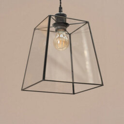 Valuelights Susie Glass Lantern Black Case Easy Fit Lamp Shade (D)18Cm - thumbnail 2