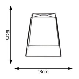 Valuelights Susie Glass Lantern Black Case Easy Fit Lamp Shade (D)18Cm - thumbnail 9