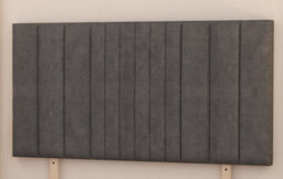 Somnior Beds Somnior Alexas Plush Velvet 3Ft Single Divan Bed Base With Upholstered Headboard Charcoal - thumbnail 4