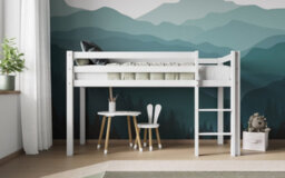 Flair Elara Wooden Shorty Midsleeper (75X175Cm) - White - thumbnail 3