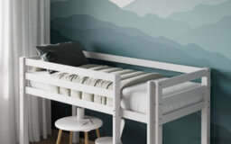 Flair Elara Wooden Shorty Midsleeper (75X175Cm) - White - thumbnail 2