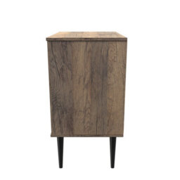 Fuji 3 Drawer Midi Chest Of Drawers In Vintage Oak (Ready Assembled) - thumbnail 2