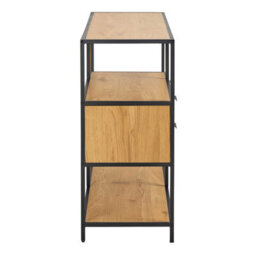 Wyld Haus Galway Oak-Effect Bookcase With 3 Shelves And 2 Drawers - thumbnail 4