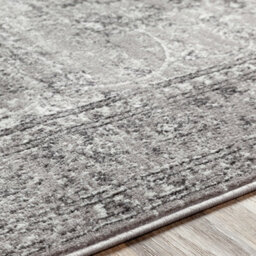 Livabliss Monte Carlo-Vintage Grey Charcoal White Traditional Boho Living Dining Bedroom Rug 160 X 220 Cm Easy Care, Non Shedding - thumbnail 3