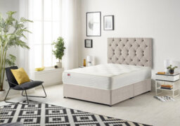 Somnior Beds Somnior Premier Plush Silver 3Ft Memory Foam Divan Bed With 2 Drawers, Mattress & Headboard - Single - thumbnail 2