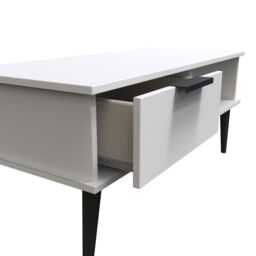 Hong Kong Ready Assembled Matt Grey 1 Drawer Small Coffee Table (H)455mm (W)905mm (D)395mm - thumbnail 5