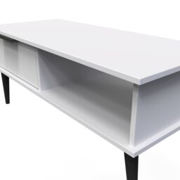 Hong Kong Ready Assembled Matt Grey 1 Drawer Small Coffee Table (H)455mm (W)905mm (D)395mm - thumbnail 3