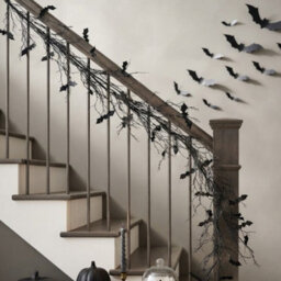 Garden Greatness 6Ft Spooky Bat Halloween Garland - thumbnail 1