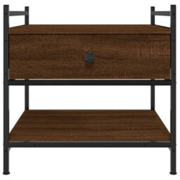 Berkfield Stylish Coffee Table Brown Oak 50X50X50 Cm Engineered Wood - thumbnail 6