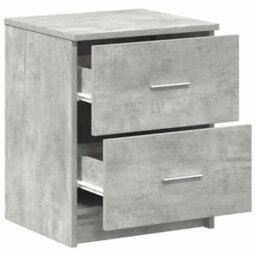 Berkfield Bedside Cabinets 2 Pcs With 2 Drawers Concrete Grey 40X36X50 Cm - thumbnail 5