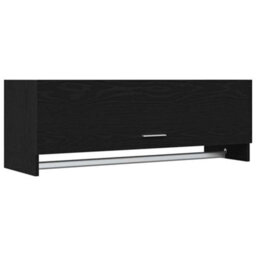 Walplus Wardrobe With Storage Black 100 X 32.5 X 35 Cm Engineered Wood - thumbnail 2