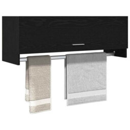 Walplus Wardrobe With Storage Black 100 X 32.5 X 35 Cm Engineered Wood - thumbnail 3