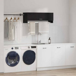 Walplus Wardrobe With Storage Black 100 X 32.5 X 35 Cm Engineered Wood - thumbnail 4