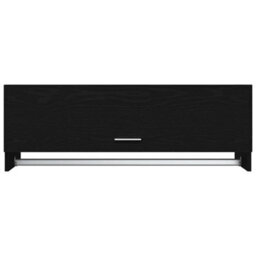 Walplus Wardrobe With Storage Black 100 X 32.5 X 35 Cm Engineered Wood - thumbnail 8