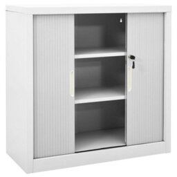 Vidaxl Sliding Door Cabinet Grey 90X40X90 Cm Steel - thumbnail 5