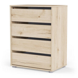 FurniComp LTD Furnicomp Dallas Universal 4 Drawers Royal Oak 60Cm Large Internal Chest Of Drawers For Wardrobes - thumbnail 3