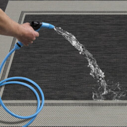 Homeart Outdoor Rugs Easy Cleaning Area Rugs For Balcony,garden,picnic,uv Weather Resistant D.anthracite Cream, 140 X 200 Cm - thumbnail 4