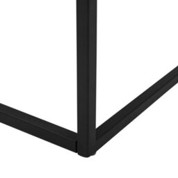 Beliani Industrial Glam Coffee Table 100 X 60 Cm, Dark Veneer Mdf Top, Black Metal Frame - thumbnail 5