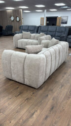 Stratus Interiors Venice Chunky Panel Sofa Plush, Stylish & Durable Living Room Sofa - Green - 3 Seater - thumbnail 7