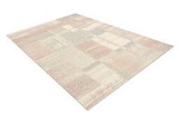 RugsX Flux 461.43.ae200 Wool Carpet Osta - Geometric, Structural, Loft Cream Pink 80X140 Cm - thumbnail 3