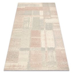 RugsX Flux 461.43.ae200 Wool Carpet Osta - Geometric, Structural, Loft Cream Pink 80X140 Cm - thumbnail 4