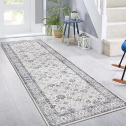 Ameha Cashmere Rug Non Slip Soft Luxury Serene Geometric Pattern Runner Indoor/outdoor Rugs, 60X220 Cm - thumbnail 3