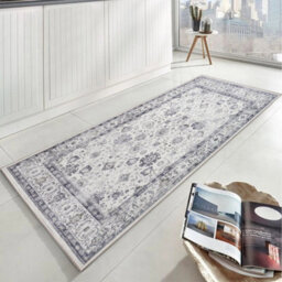 Ameha Cashmere Rug Non Slip Soft Luxury Serene Geometric Pattern Runner Indoor/outdoor Rugs, 60X220 Cm - thumbnail 5