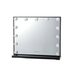Darphe Black Frame Rectangle Hollywood Makeup Vanity Mirror With 13 Dimmable Bulbs, 52Cm W X 10Cm D X 42Cm H - thumbnail 4