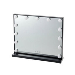 Darphe Black Frame Rectangle Hollywood Makeup Vanity Mirror With 13 Dimmable Bulbs, 52Cm W X 10Cm D X 42Cm H - thumbnail 1