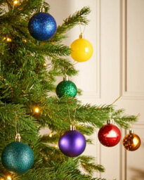WeRChristmas Multi-Colour Shatterproof Christmas Baubles, 50 Pack - thumbnail 2