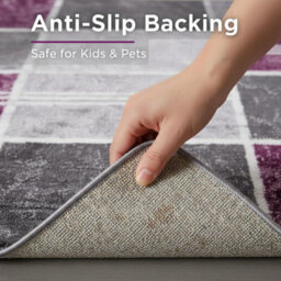 Modern Box Design Area Rug Soft Thick Pile Carpet Living Room Bedroom Kitchen Non Shedding Polypropylene Rug 160X230 Cm - thumbnail 4